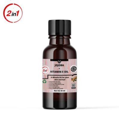 Jojoba With Vitamin E Oil- 30ml,Moisturizes,Boost Skin's Glow.