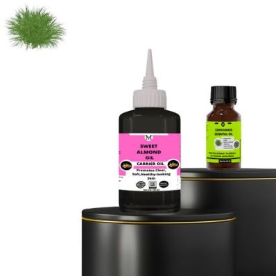 Lemongrass Essential Oil(15ml) & Sweet Almond Carrier Oil(120ml)