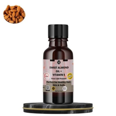 Sweet Almond & Vitamin E Oil-60ml Lighten Marks,Reduce Puffiness