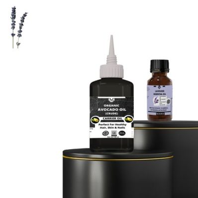 Lavender Essential Oil (15ml) & Avocado Carrier Oil (120ml)