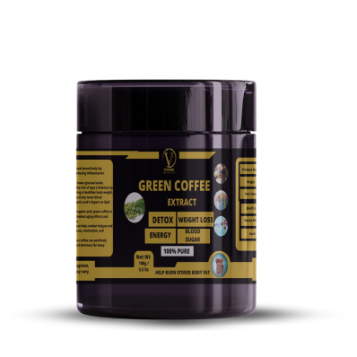 Green Coffee Extract Powder - 100% Pure,Finely Ground,Soluble in water,Supports weight management