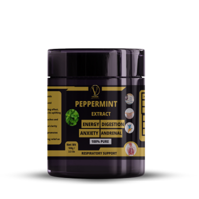 Peppermint Extract Powder - 100% Pure,Finely Ground,Soluble in water,For Digestive Support , Energy Boost Focus and Concentration Respiratory Support