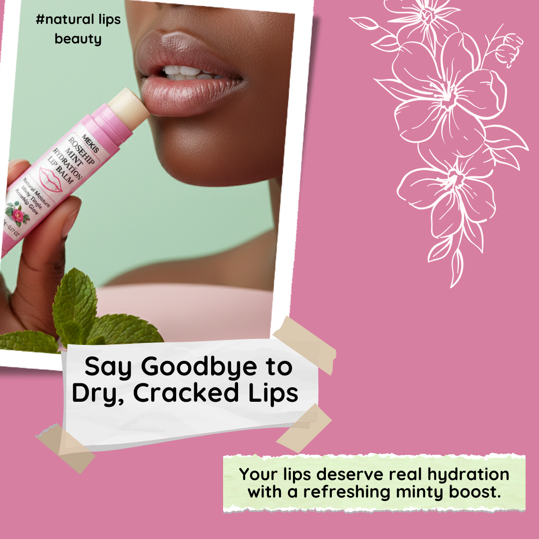 Rosehip Mint Hydration Lip Balm - Hydrate & Refresh Naturally,With a Refreshing minty sensation 3 Rosehip Mint Hydration Lip Balm - Hydrate & Refresh Naturally,With a Refreshing minty sensation - Image 3