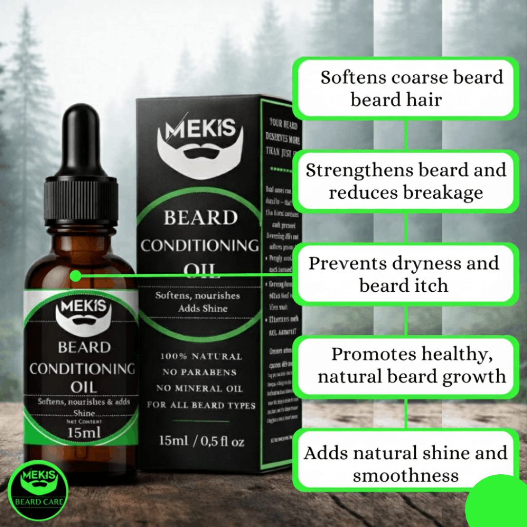 Beard Conditioning Oil + Balm - Reduces dryness, beard itch, and flakes 3 Beard Conditioning Oil + Balm - Reduces dryness, beard itch, and flakes - Image 3