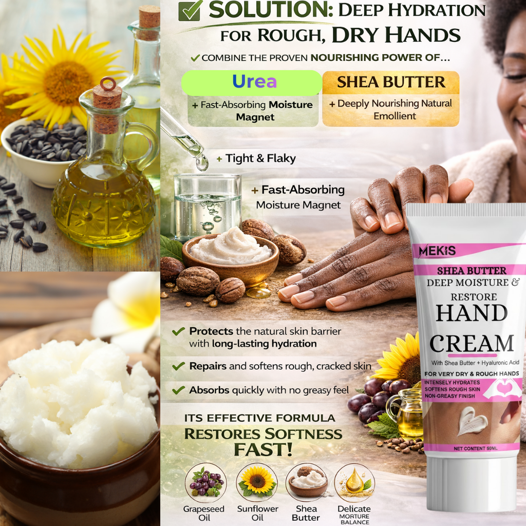 Shea Butter Deep Moisture & Restore Hand Cream - Deeply hydrates dry hands ,Softens rough, cracked skin 3 Shea Butter Deep Moisture & Restore Hand Cream - Deeply hydrates dry hands ,Softens rough, cracked skin - Image 3