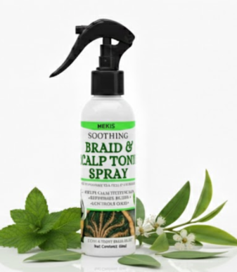 Soothing Braid & Scalp Tonic Spray - Helps calm itchy & Irritated scalp ,Keeps braids fresh between washes