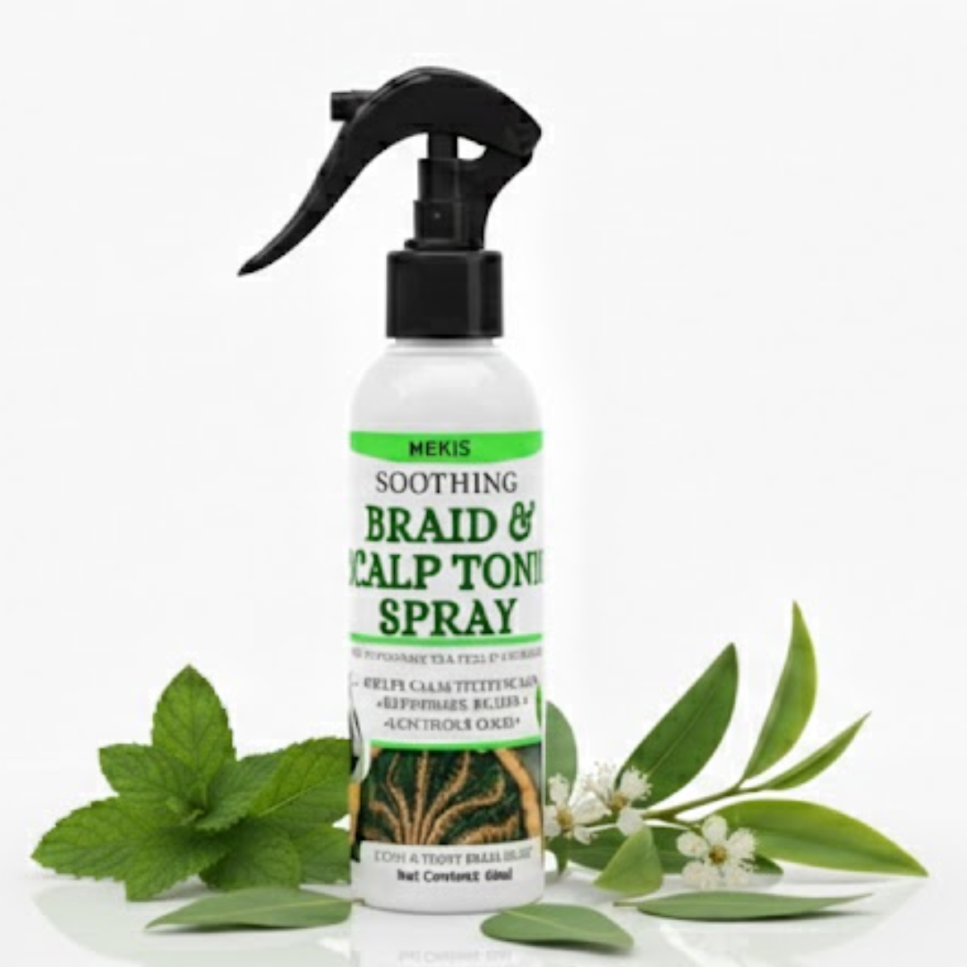 Soothing Braid & Scalp Tonic Spray - Helps calm itchy & Irritated scalp ,Keeps braids fresh between washes 1 Soothing Braid & Scalp Tonic Spray - Helps calm itchy & Irritated scalp ,Keeps braids fresh between washes