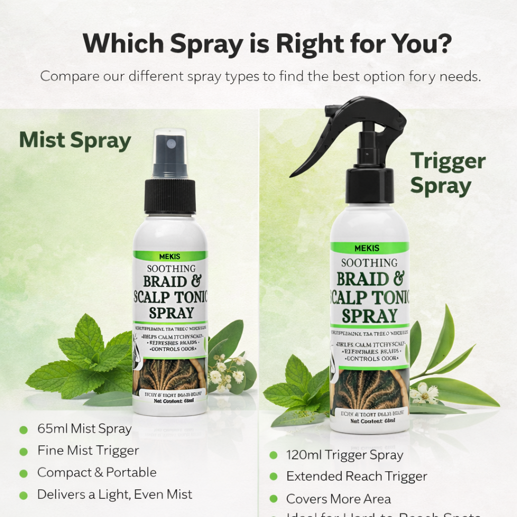 Soothing Braid & Scalp Tonic Spray - Helps calm itchy & Irritated scalp ,Keeps braids fresh between washes 4 Soothing Braid & Scalp Tonic Spray - Helps calm itchy & Irritated scalp ,Keeps braids fresh between washes - Image 4