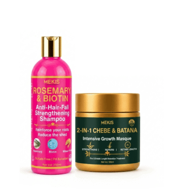 Rosemary & Biotin Shampoo + Chebe & Batana Intensive Growth Masque Set.