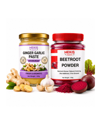 Ginger Garlic Paste + Beetroot Powder Bundle