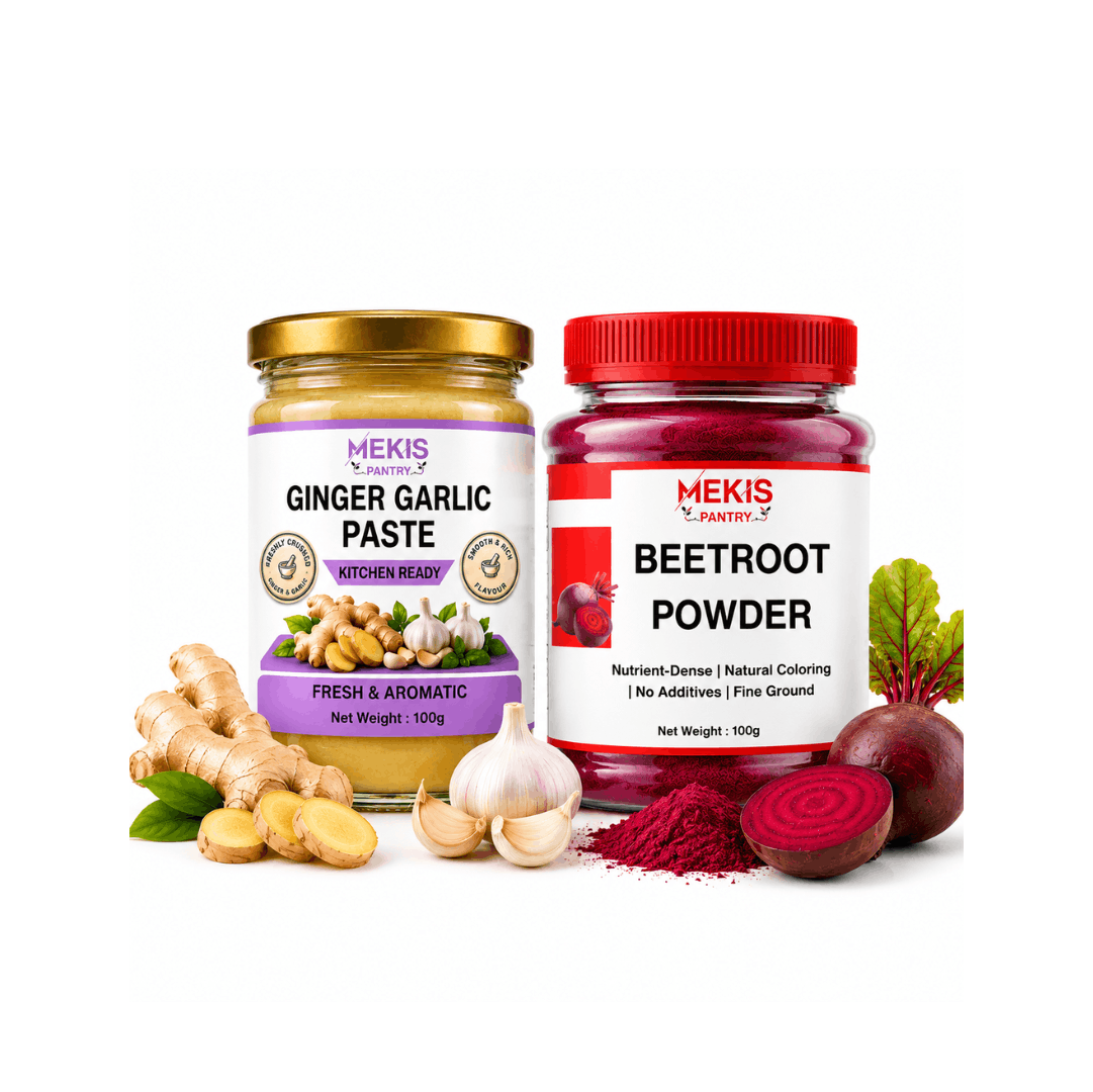Ginger Garlic Paste + Beetroot Powder Bundle Ginger Garlic Paste + Beetroot Powder Bundle