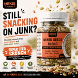 Mekis 5 in 1 Mixed Seeds Blend - Lightly roasted and lightly sea salted for great taste