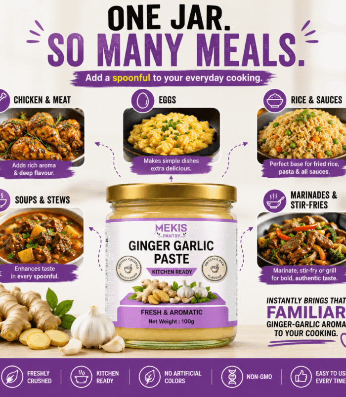 Ginger Garlic Paste Ginger Garlic Paste - Kitchen ready,Skip the peeling, chopping and blending
