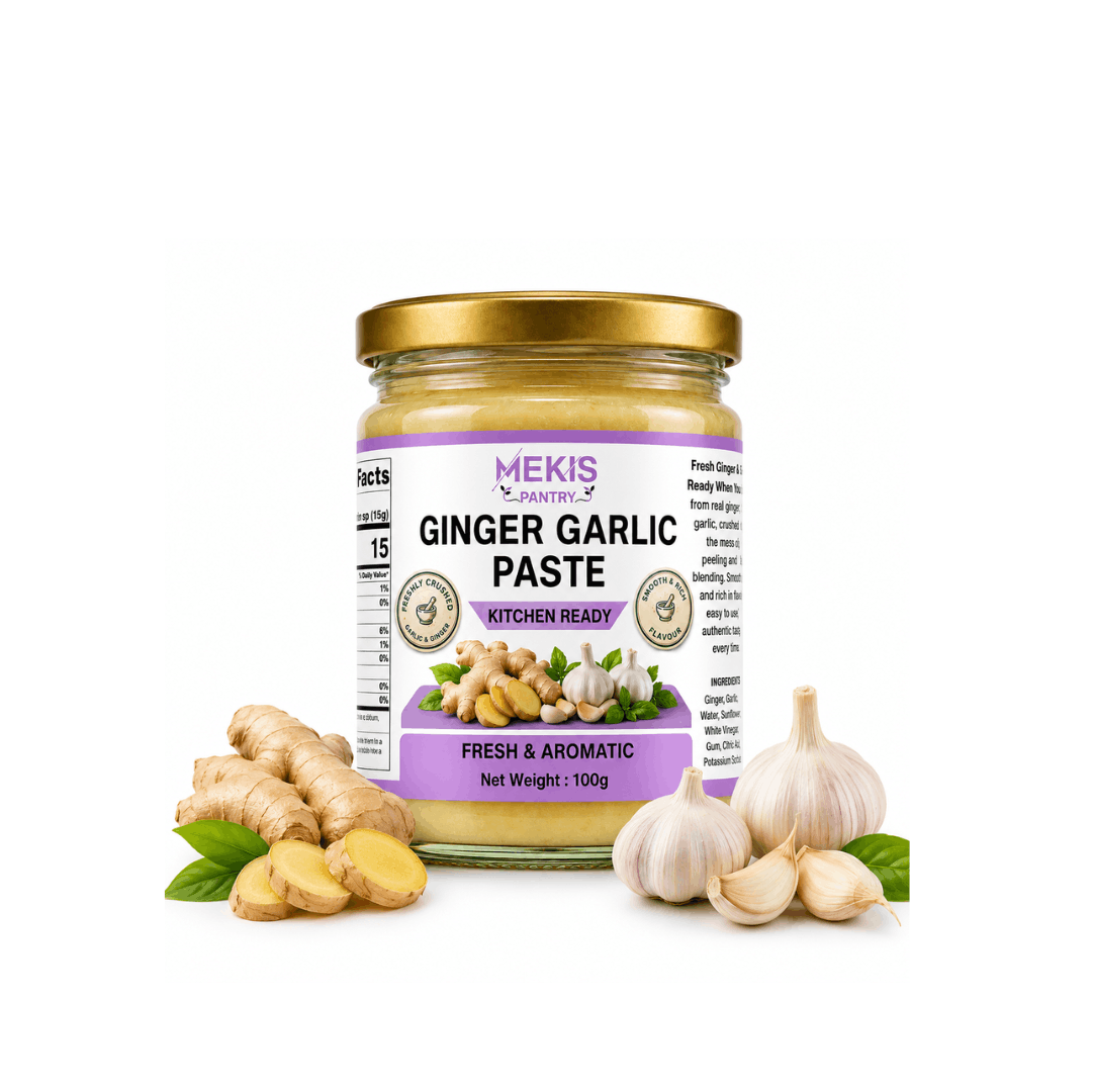 Mekis Ginger Garlic Paste Mekis Ginger Garlic Paste - Kitchen ready,Skip the peeling, chopping and blending