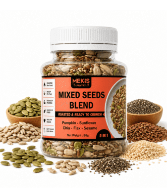 Mekis 5 in 1 Mixed Seeds Blend - Lightly roasted and lightly sea salted for great taste