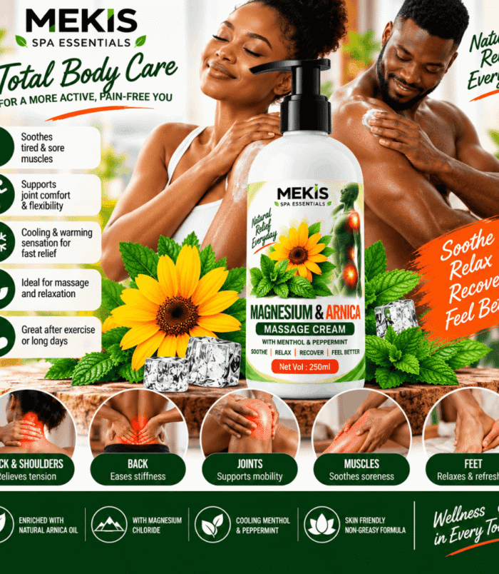 Magnesium oil & Arnica Massage Cream - Magnesium oil & Arnica Massage Cream -
